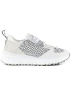 Miu Miu Embroidered Low-top Sneakers - White