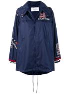 Valentino Logo Embroidered Jacket - Blue
