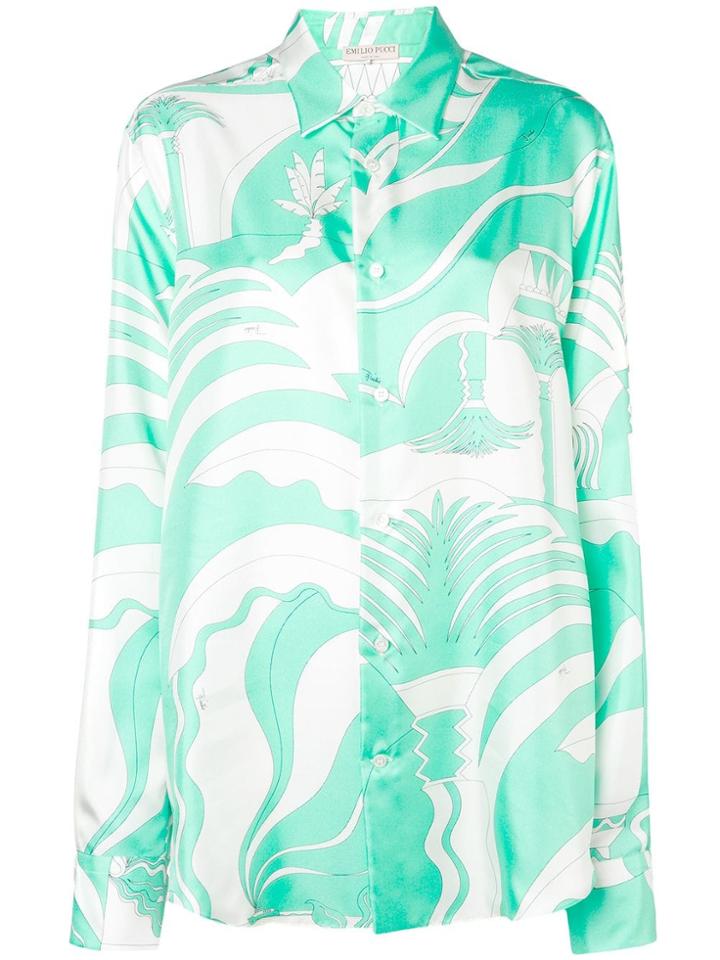Emilio Pucci Summer Print Shirt - Green