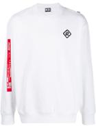 Diesel Recycled Fabric Sweatshirt With Print - White