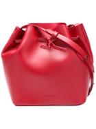 Aesther Ekme - Mini Bucket Shoulder Bag - Women - Calf Leather/polyurethane - One Size, Red, Calf Leather/polyurethane