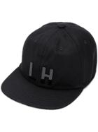 Les Hommes Logo Plaque Cap - Black