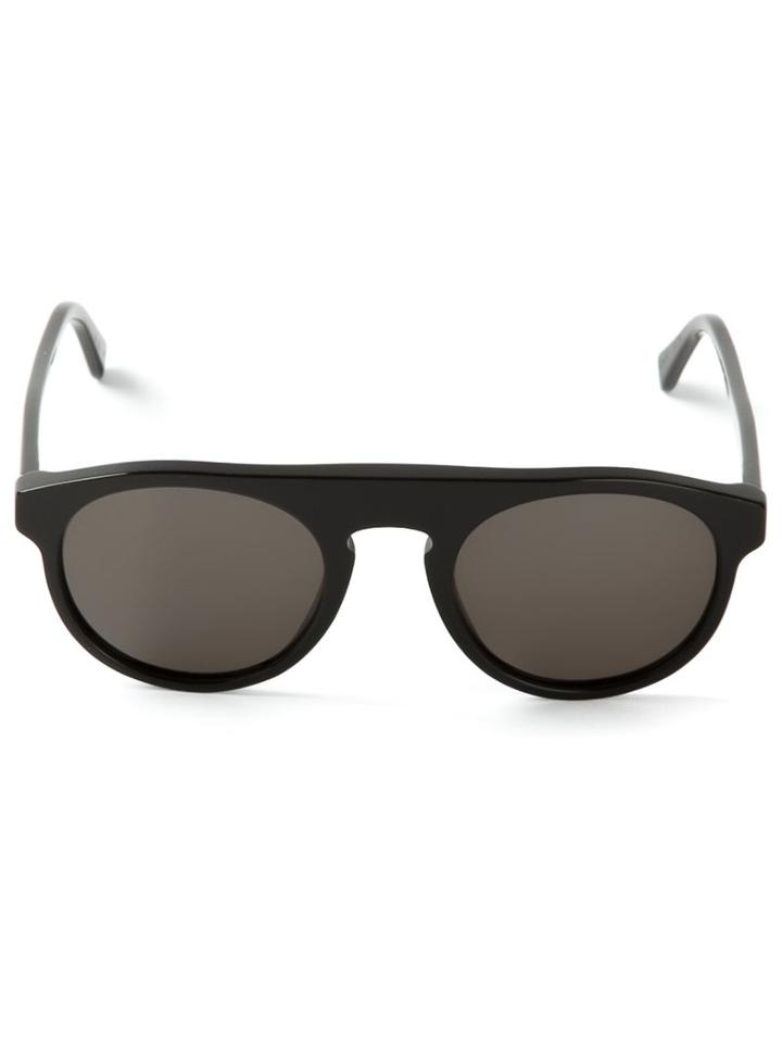 Retrosuperfuture - Racer Sunglasses - Unisex - Acetate - One Size, Black, Acetate
