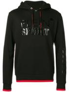 Plein Sport Geometric Logo Print Hoodie - Black