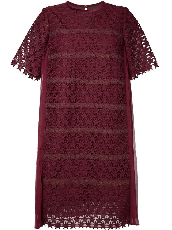 Muveil Embroidered Star Shift Dress