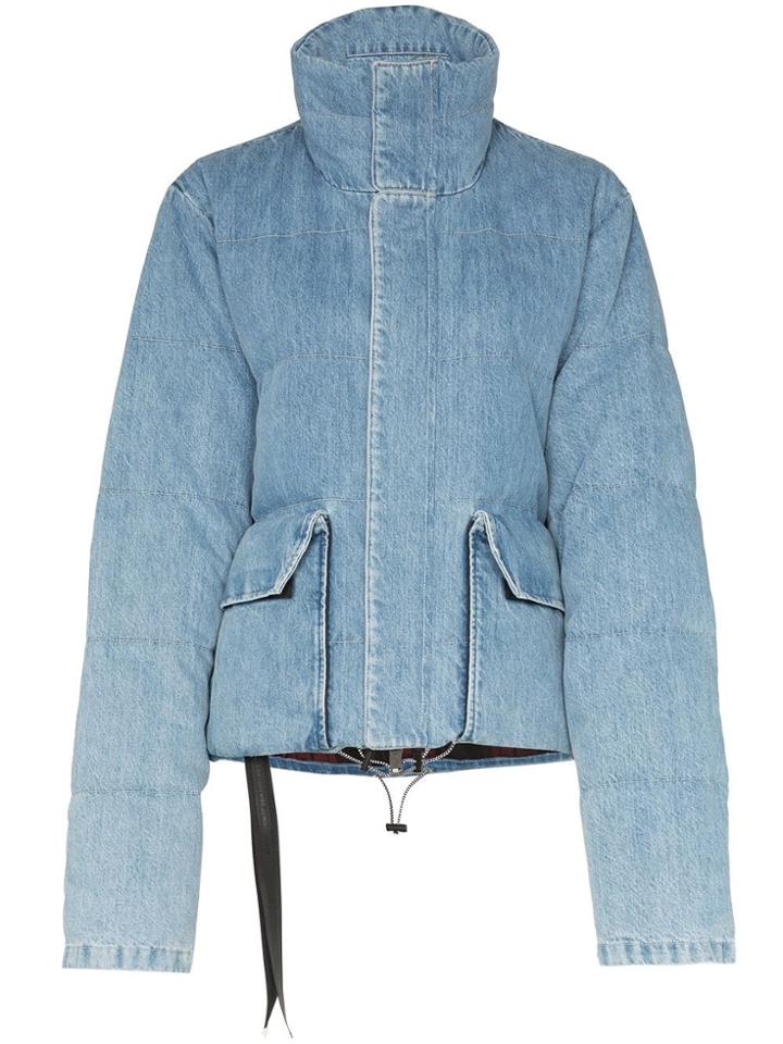 Unravel Project Padded Denim Jacket - Blue