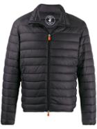 Save The Duck Quilted Zip-front Jacket - Black