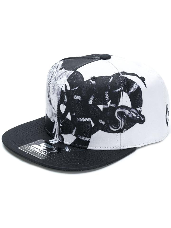 Marcelo Burlon County Of Milan Graphic Print Baseball Cap - Black