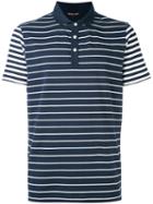 Michael Kors - Striped Polo Shirt - Men - Cotton - L, Blue, Cotton