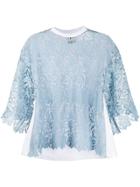 L'autre Chose Loose-fit Lace Top - Blue