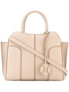 Tod's Detachable Strap Tote, Women's, Nude/neutrals, Leather/alcantara