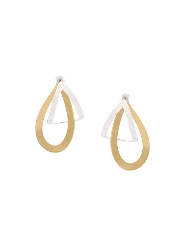 Charlotte Chesnais 'endless' Intertwined Hoop Earrings, Women's, Metallic