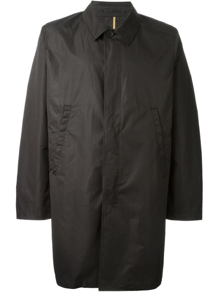 Ps By Paul Smith Buttoned Midi Raincoat