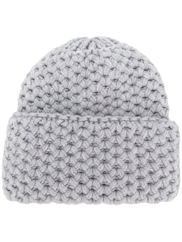 Inverni Chunky Knit Hat - Grey