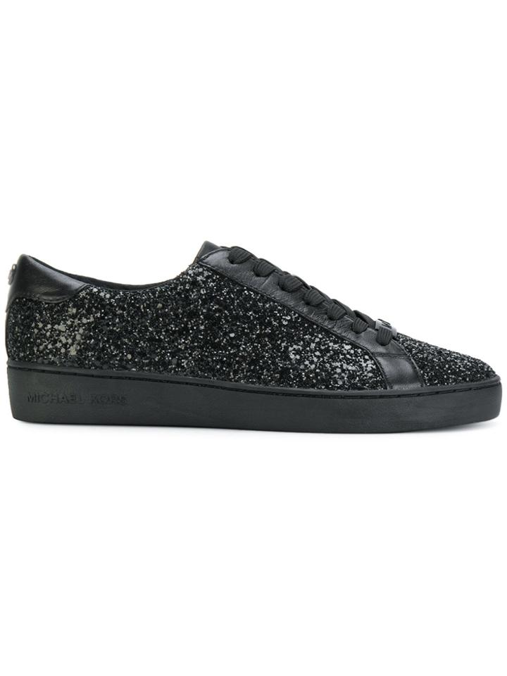 Michael Michael Kors Irving Glitter Sneakers - Black