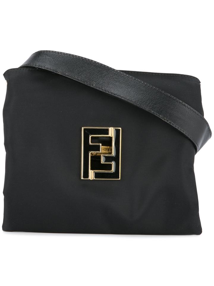 Fendi Vintage Logos Hand Bag - Black