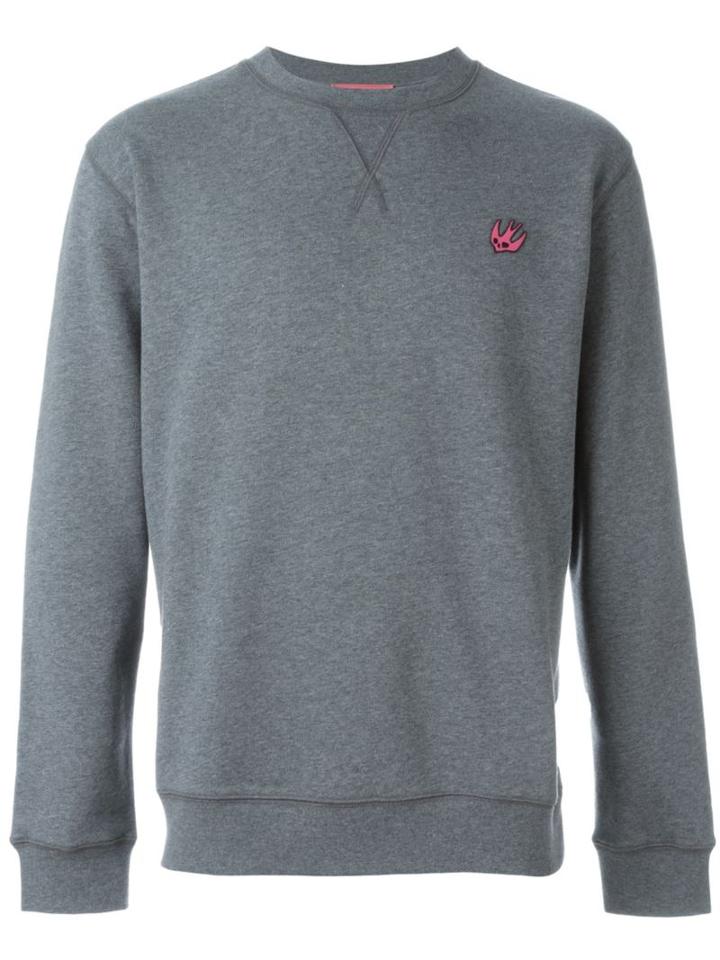 Mcq Alexander Mcqueen Swallow Sweatshirt, Men's, Size: L, Grey, Cotton/polyester