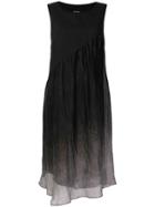 Pas De Calais Gathered Shift Dress - Black