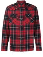 Overcome Casual Plaid Shirt - Red