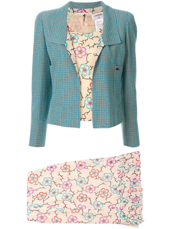 Chanel Pre-owned Setup Three-piece Skirt Suit - Neutrals