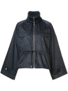 Ganni - Broad Lapel Oversized Jacket - Women - Polyester - 40, Blue, Polyester