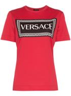 Versace Logo Print T-shirt - Red