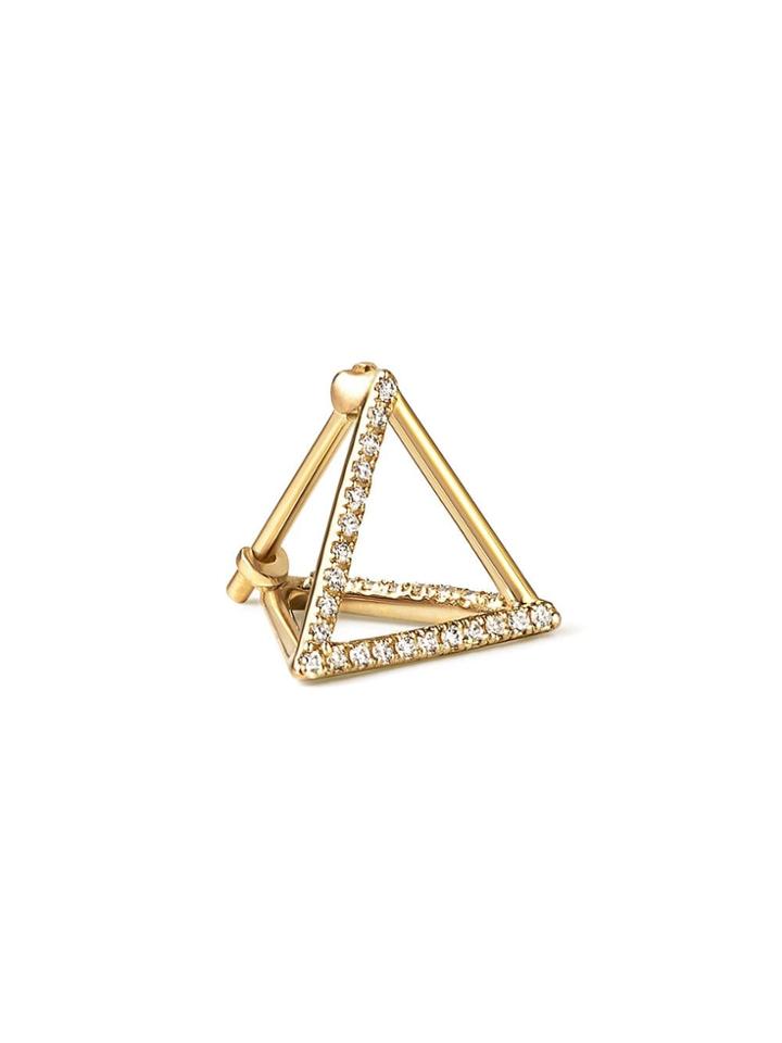 Shihara Diamond Triangle Earring 10 (03) - Metallic