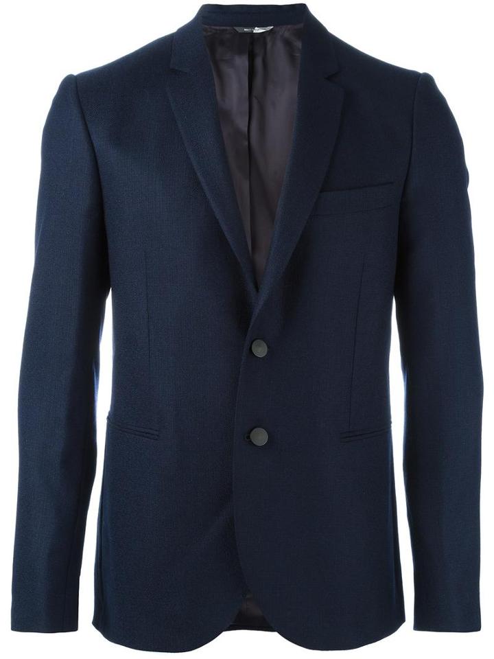 Ps By Paul Smith Two Button Blazer, Men's, Size: 48, Blue, Wool/viscose