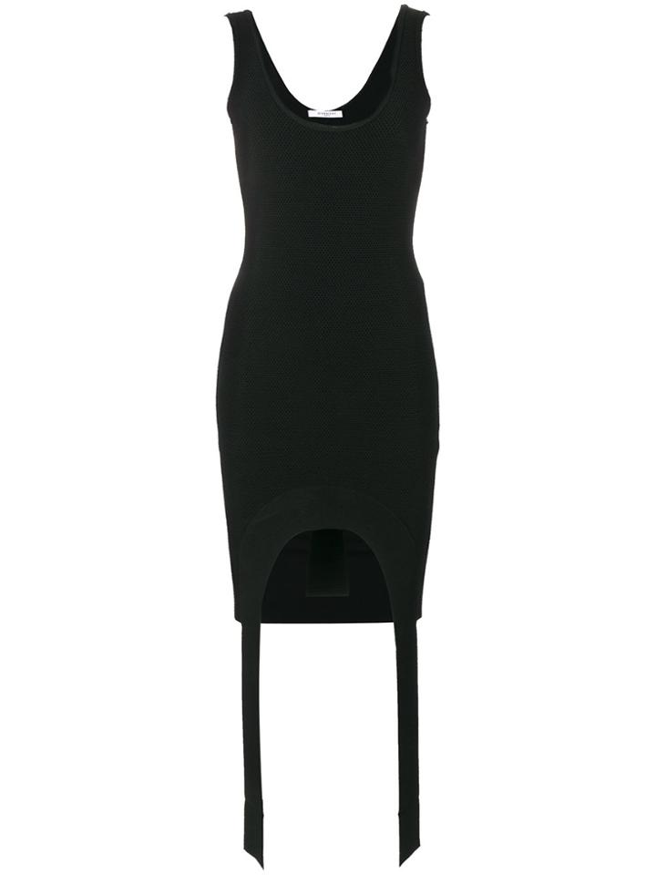 Givenchy Elongated Hem Knitted Dress - Black