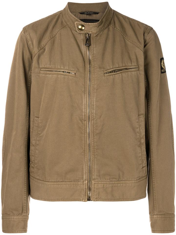 Belstaff Mandarin Collar Jacket - Brown