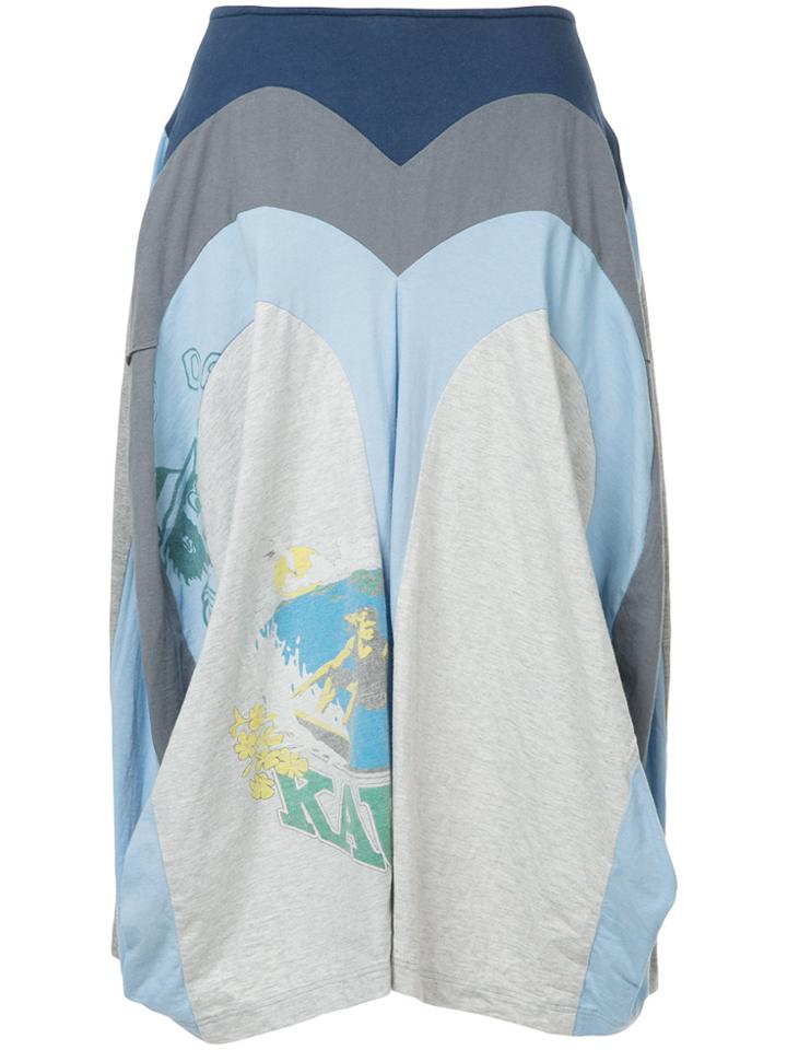 Junya Watanabe Comme Des Garçons Vintage Patchwork T-shirt Skirt -