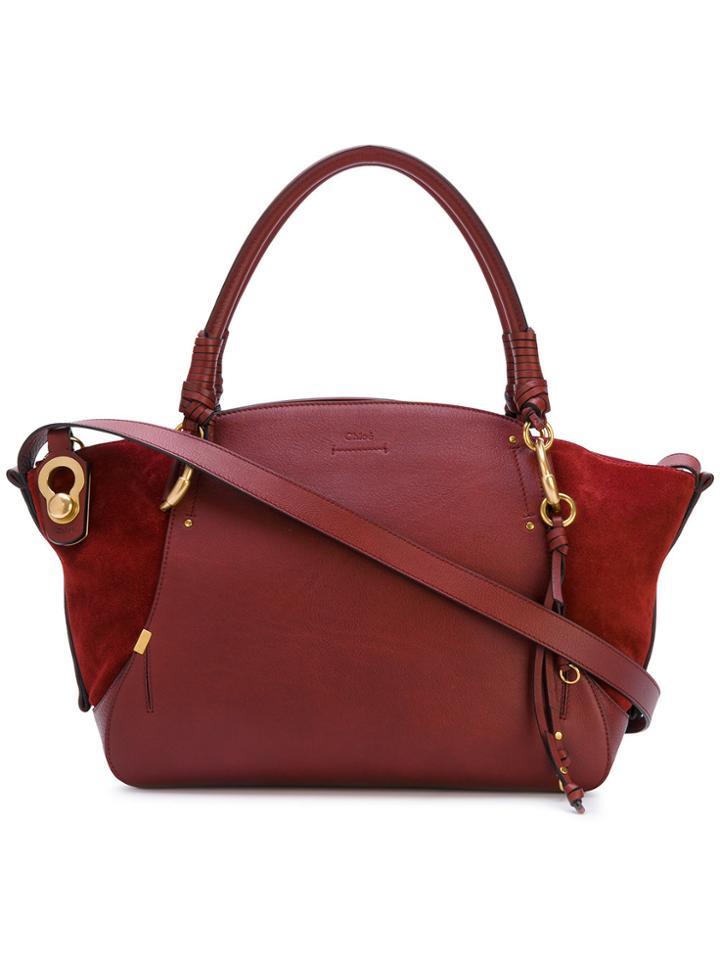 Chloé Shopper Tote Bag - Red