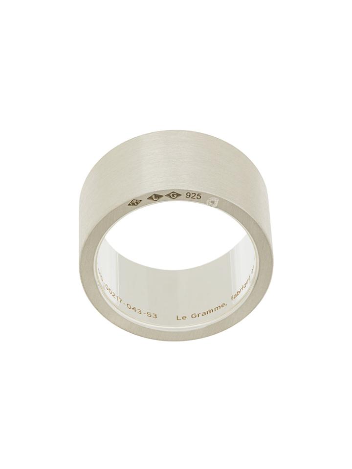 Le Gramme 15 Grams Slick Brushed Ring - Metallic