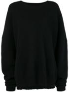 Unravel Project Raw Edge Jumper - Black