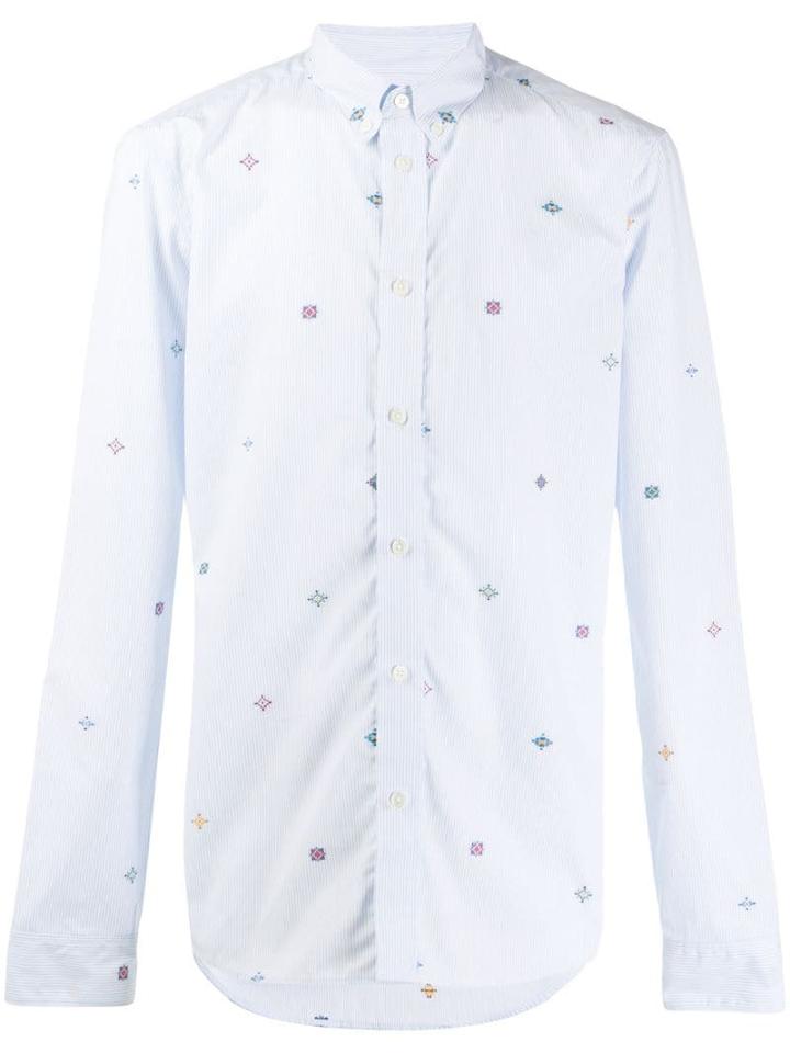 Kenzo Embroidered Stripe Shirt - Blue