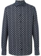 Dolce & Gabbana Geometric Print Shirt, Men's, Size: 40, Black, Cotton