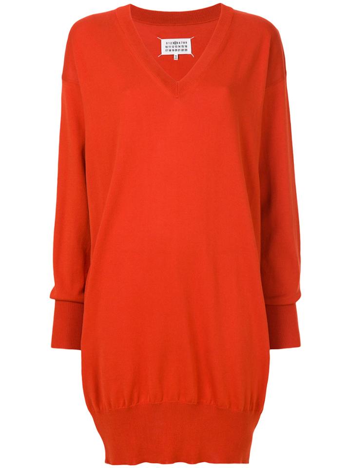 Maison Margiela Slouched Sweater Dress - Red