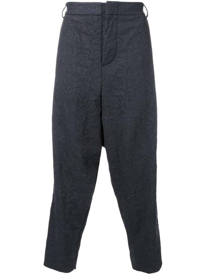 Antonio Marras Cropped Tailored Trousers - Blue