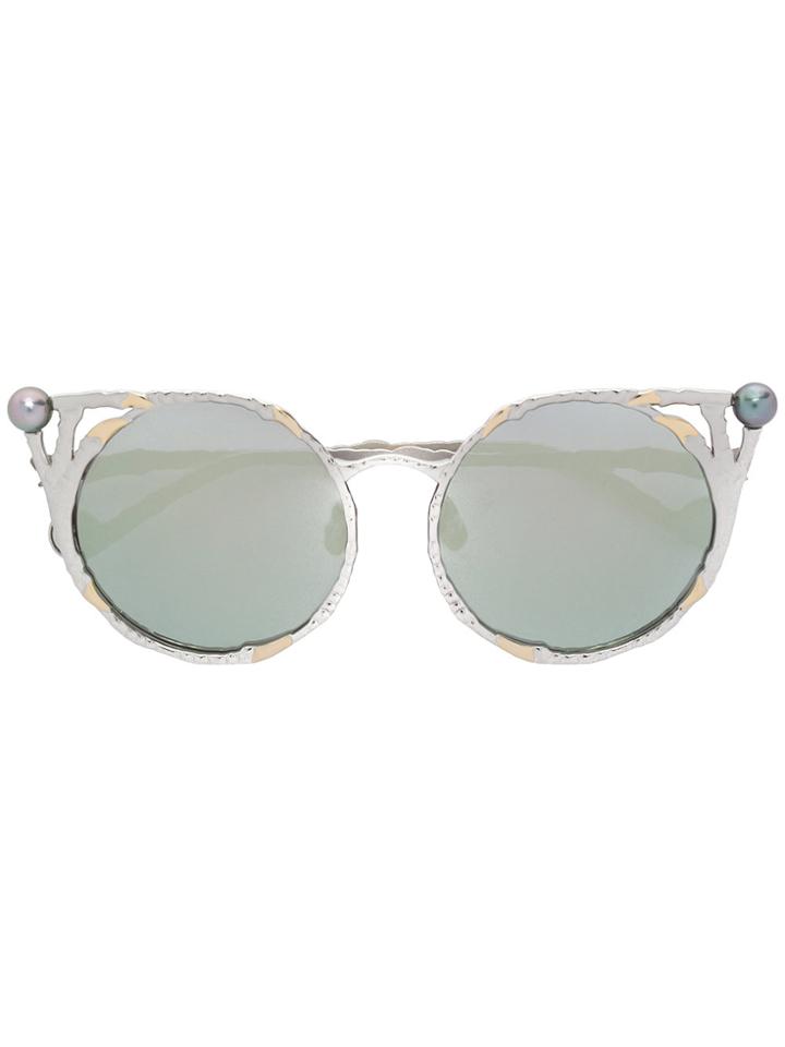 Anna Karin Karlsson The Claw & The Pearl Sunglasses - Metallic