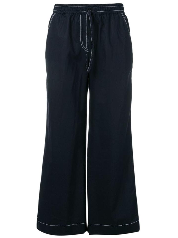 P.a.r.o.s.h. Drawstring Flared Trousers - Black