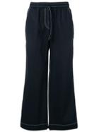 P.a.r.o.s.h. Drawstring Flared Trousers - Black