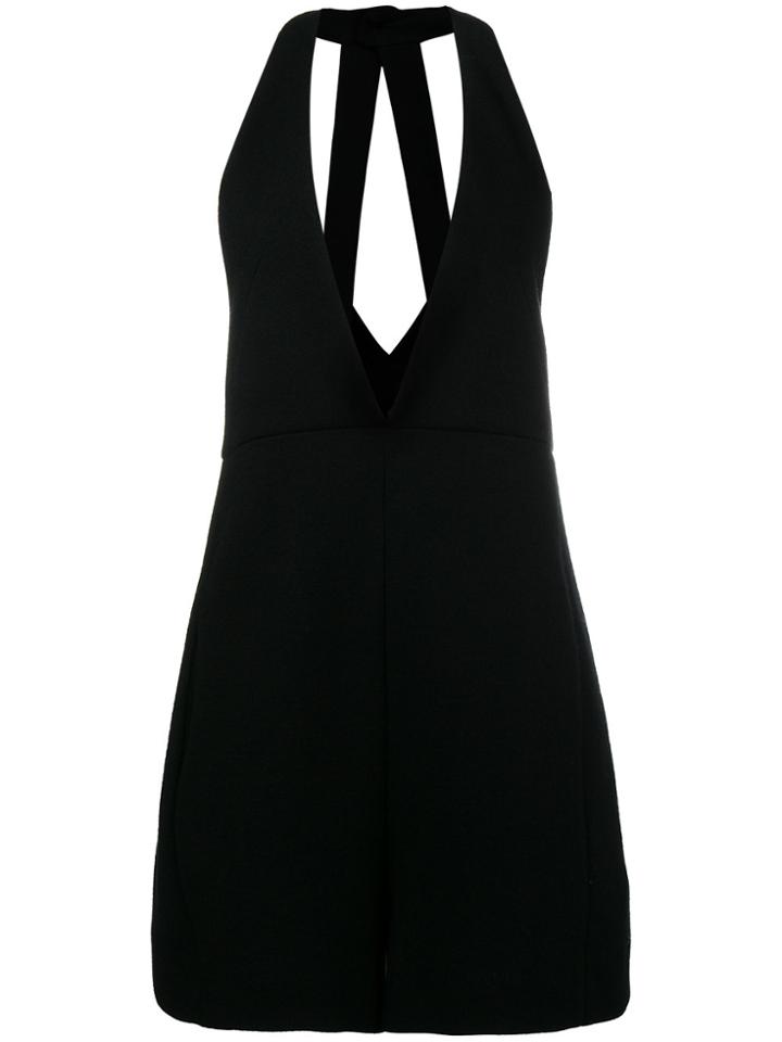 Chloé Halterneck Pinafore Playsuit - Black