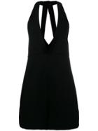 Chloé Halterneck Pinafore Playsuit - Black