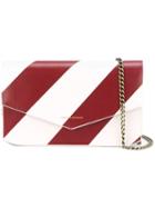 Tammy & Benjamin Striped Cross-body Bag, Women's, Red, Leather