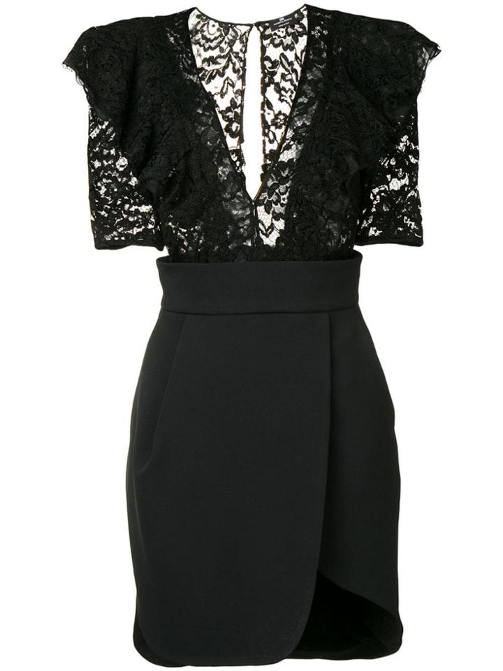 Elisabetta Franchi Short-sleeve Mini Dress - Black