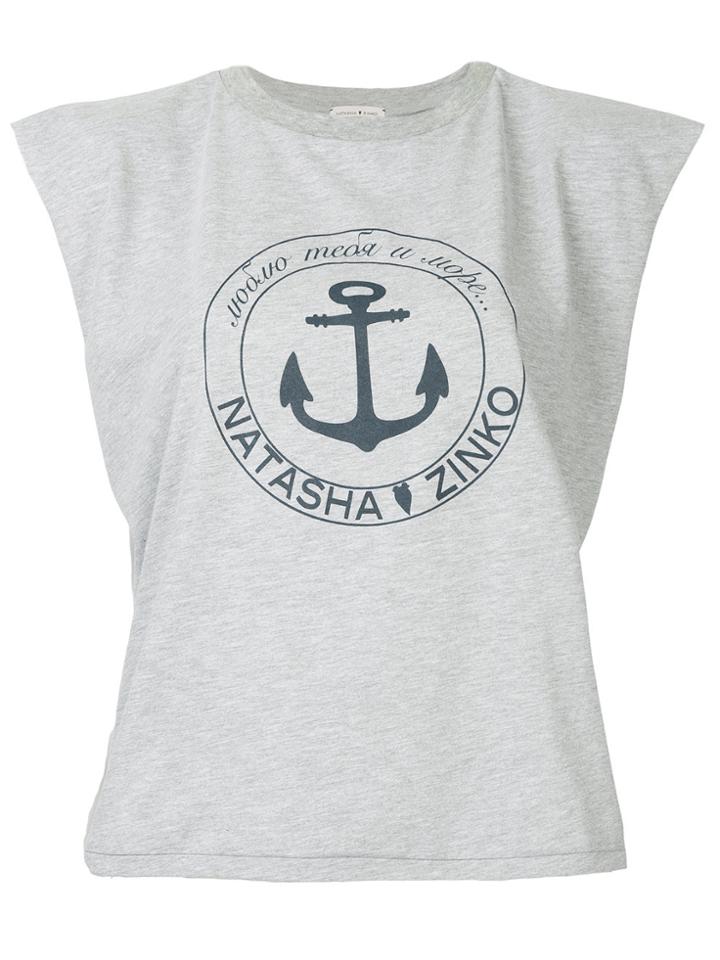 Natasha Zinko Printed Tank Top - Grey
