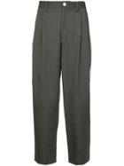 John Undercover High-waisted Cropped Trousers - Grey