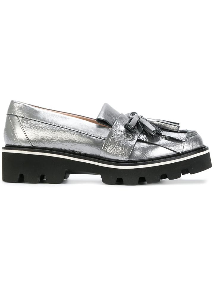 Msgm Fringed Loafers - Metallic