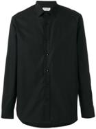 Saint Laurent Textured Trim Shirt - Black