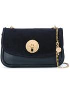 See By Chloé Chain Strap Shoulder Bag, Women's, Blue, Calf Leather/cotton